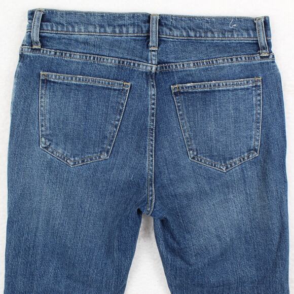 Current Elliott Jeans Womens Size 29 Blue Crop Flare Raw Hem Denim - Picture 5 of 6
